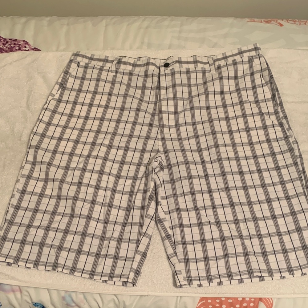 Dickies Plaid Men's Shorts - Black and White